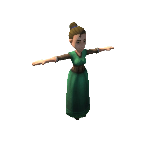 Female Peasant 3D